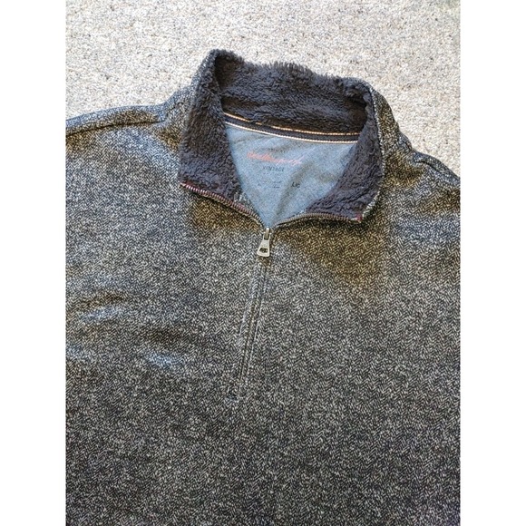 Original Weatherproof Vintage Mens Black Textured Sweater Large Long Sleeve - Picture 1 of 7